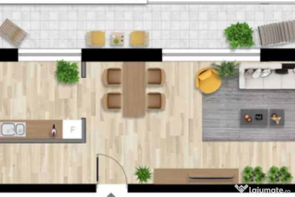 Apartament 3 CAM, SU 82.13MP, 1 TERASA, 2 BAI zona INTRE LAC - Cluj-Napoca (Cluj)