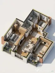Apartament 3 camere, 82,3mp | Zona Vivo | Floresti |