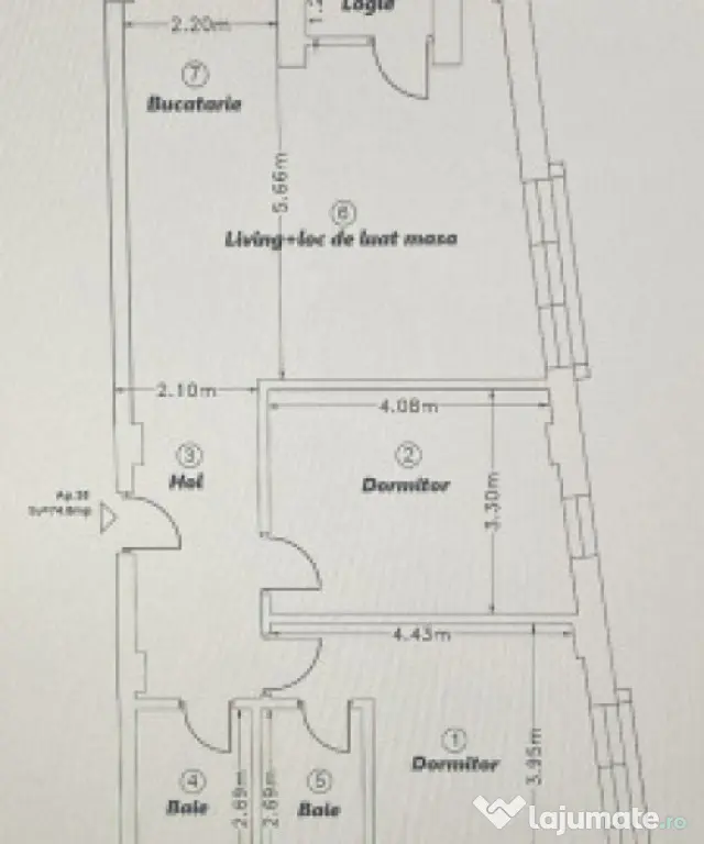 Apartament 3 camere, 74,80mp | Zona Calea Baciului | Cluj-Na - Cluj-Napoca (Cluj)