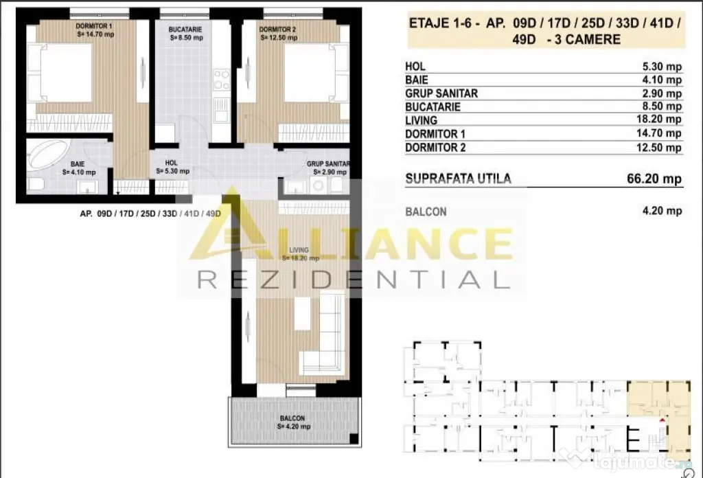 DISCOUNT 3-5% - APARTAMENT 3 CAMERE 2 BAI - Sector 4 - OF... - Bucuresti (Bucuresti-Ilfov)