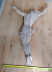 Crist Christ sculptat in lemn 120 cm. lungime 