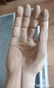 Crist Christ sculptat in lemn 120 cm. lungime 