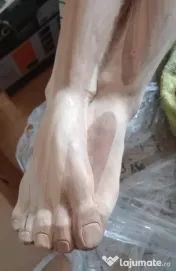 Crist Christ sculptat in lemn 120 cm. lungime 