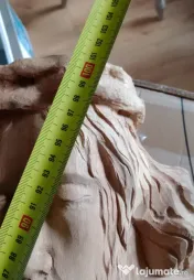 Crist Christ sculptat in lemn 120 cm. lungime 