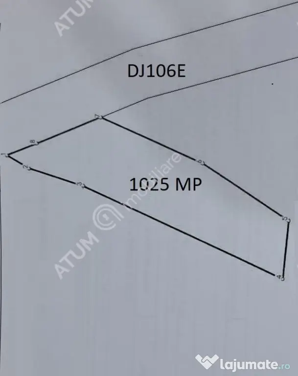 Teren intravilan 1025 mp cu acces utilitati si la drum in Si - Sibiel (Sibiu)