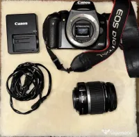 Kit Foto DSLR Canon EOS 450D + Obiectiv 18-55mm + Accesoriu Husa & Cutie 
