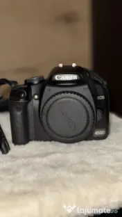 Kit Foto DSLR Canon EOS 450D + Obiectiv 18-55mm + Accesoriu Husa & Cutie 