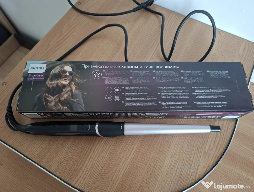 Ondulator Philips StyleCare Glam Shine BHB872/00
