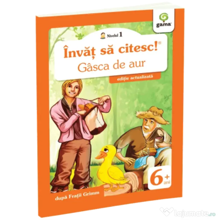 Invat sa citesc! Nivelul 1. Gasca de aur - dupa Fratii Grimm