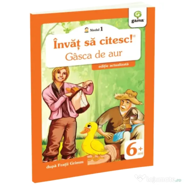 Invat sa citesc! Nivelul 1. Gasca de aur - dupa Fratii Grimm