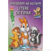 Invatam sa scriem litere de tipar. Caiet de scriere