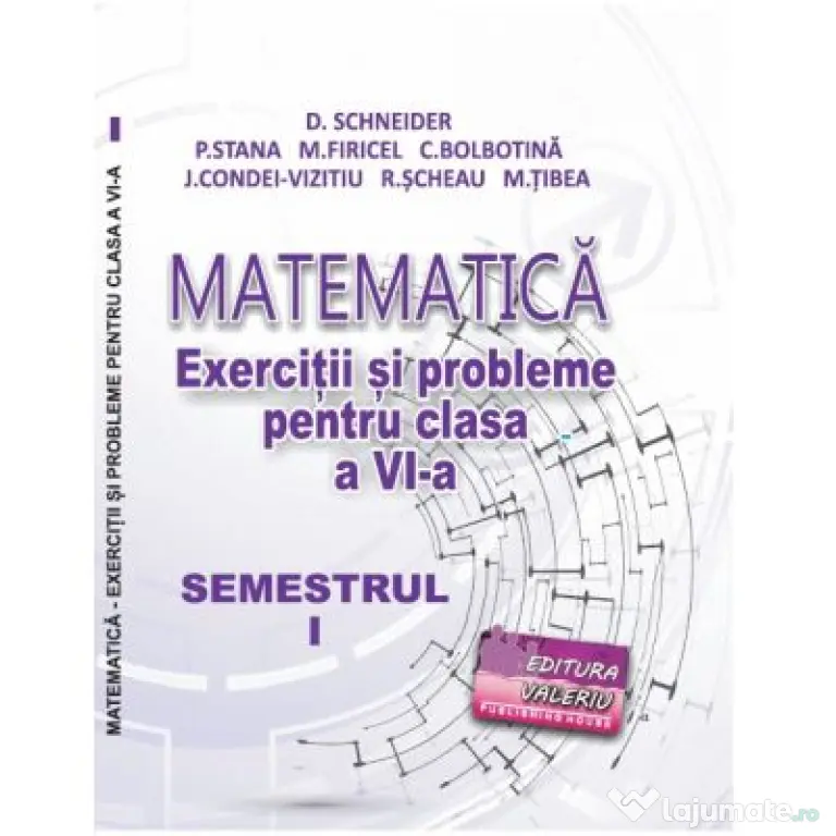 Matematica. Exercitii si probleme pentru clasa a 6-a, semestrul 1 - Delia Schneider