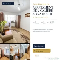 Apartament de 2 camere de vanzare in zona Inel II