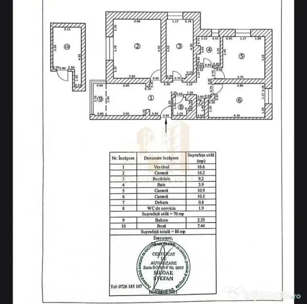 Apartament 3 camere central strada Matei Basarab Brasov - Brasov (Brasov)