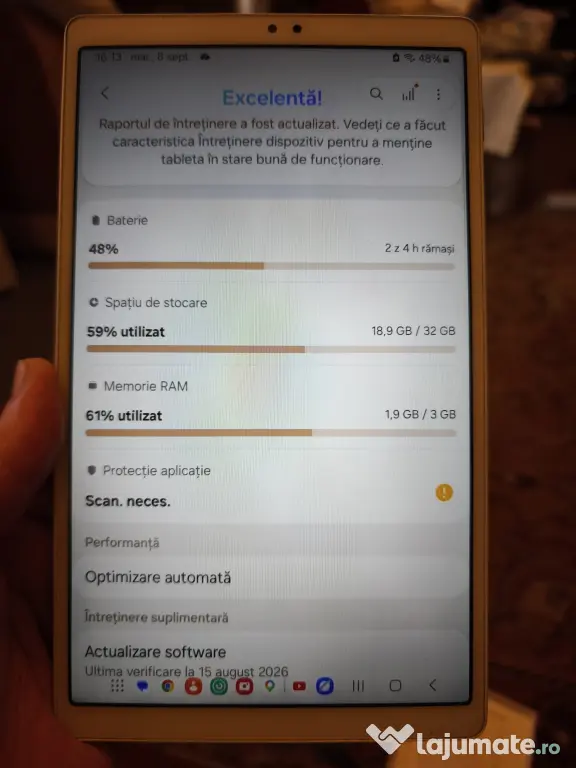 Vând tableta Samsung Galaxy tab a7 lite