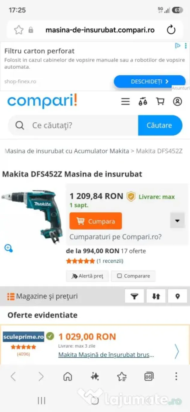 MASINA DE INSURUBAT MAKITA