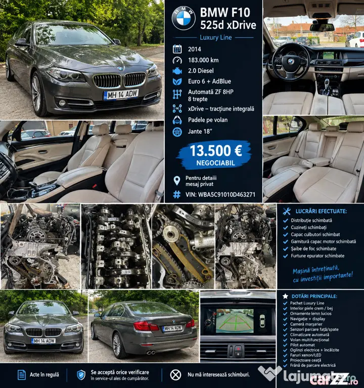 BMW F10 525d xDrive Luxury - Drobeta Turnu Severin (Mehedinti)