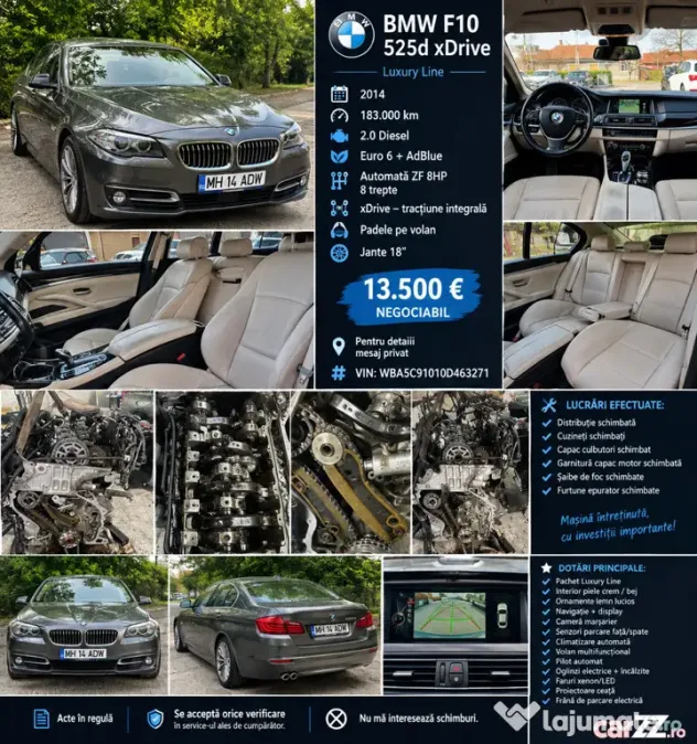 BMW F10 525d xDrive Luxury - Drobeta Turnu Severin (Mehedinti)