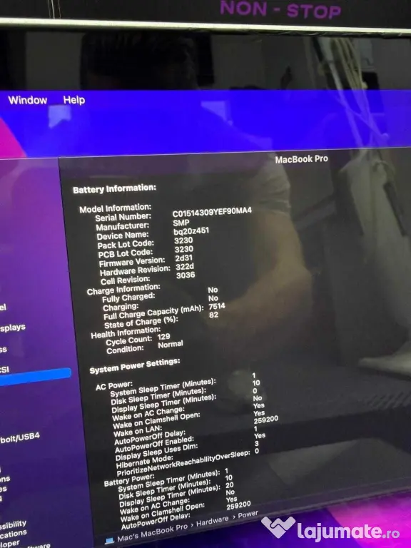 Macbook Pro 2015 A1398 i7 2,8 GHz 16Gb 512Gb Ssd ID_1503