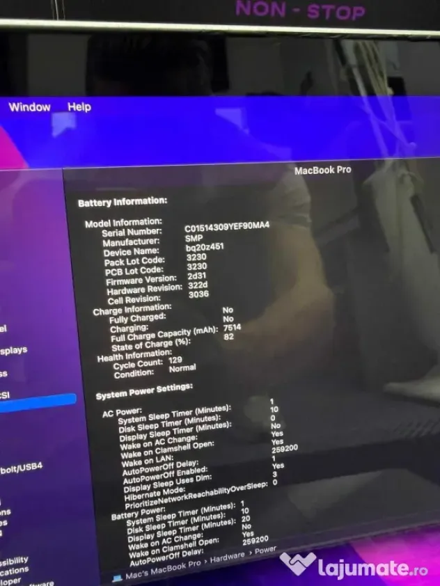 Macbook Pro 2015 A1398 i7 2,8 GHz 16Gb 512Gb Ssd ID_1503