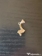 Pandantiv retro din argint sterling 925 cu piatră fațetată 