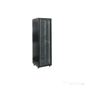 Rack 22u 600x1000, montare pe podea, usa din sticla, panouri laterale detasabile si securizate, deza 