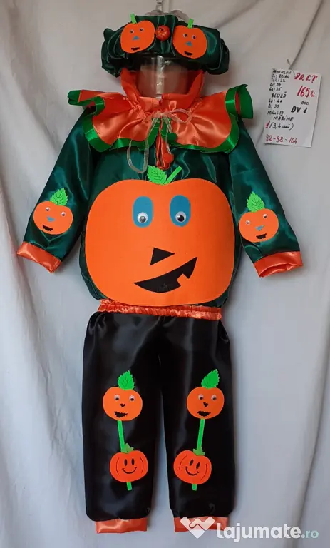 Costum Dovlecel pentru copii 3-4-5 ani, 165 RON