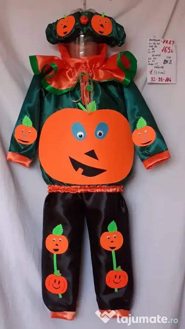 Costum Dovlecel pentru copii 3-4-5 ani, 165 RON