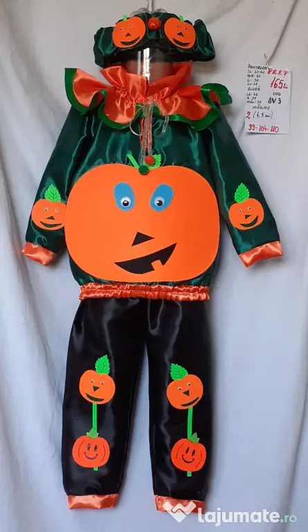 Costum Dovlecel pentru copii 3-4-5 ani, 165 RON