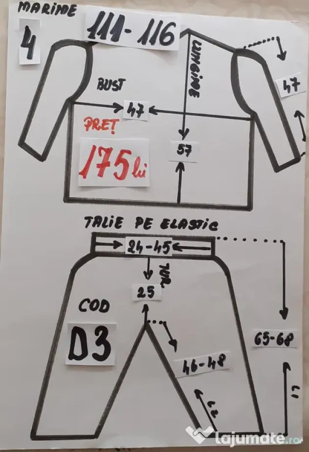 Costum Dovlecel pentru copii 5-6-7-8 ani,175 lei