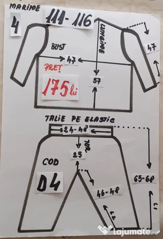Costum Dovlecel pentru copii 5-6-7-8 ani,175 lei