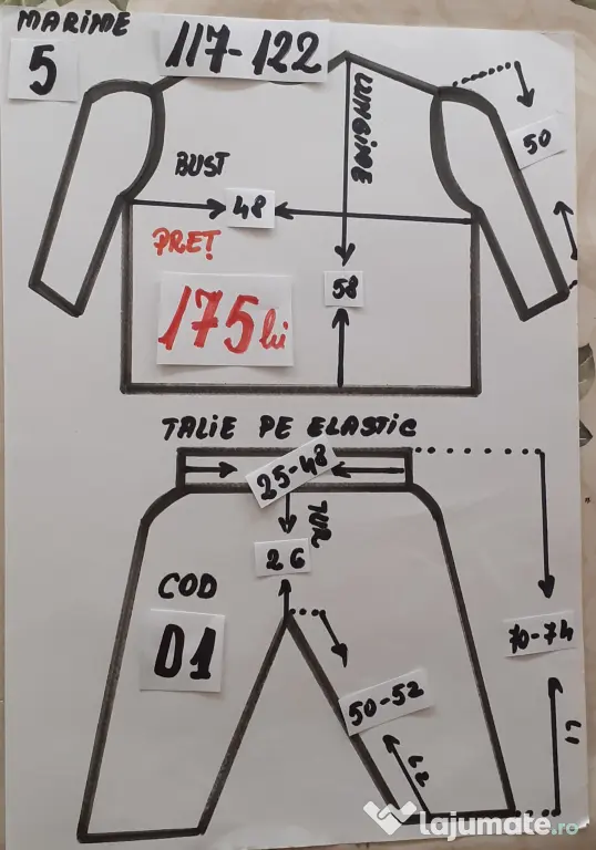Costum Dovlecel pentru copii 5-6-7-8 ani,175 lei