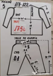 Costum Dovlecel pentru copii 5-6-7-8 ani,175 lei