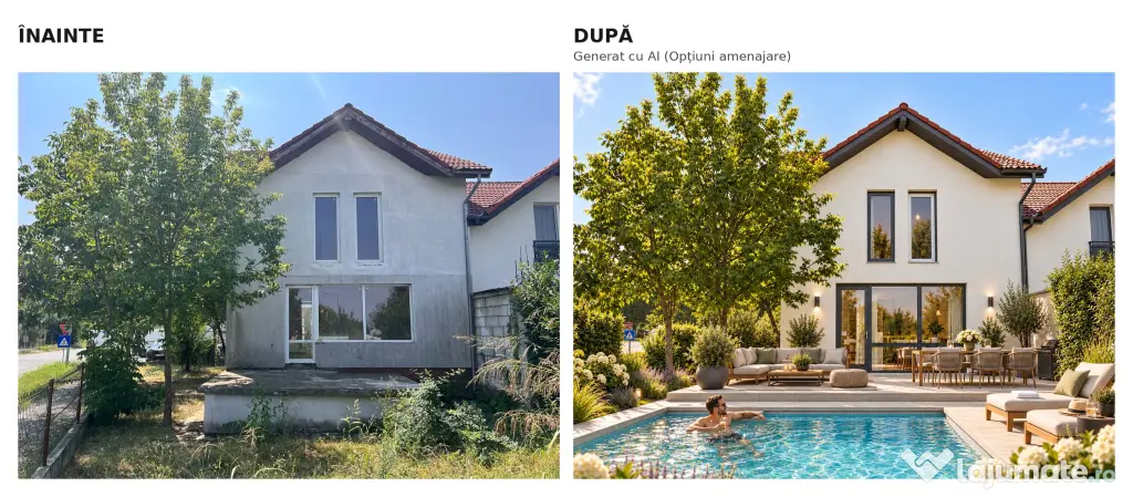 Casă cuplată cartier Henri Coandă, D+P+1E+M, 196 mp desfășurați, teren 273 mp