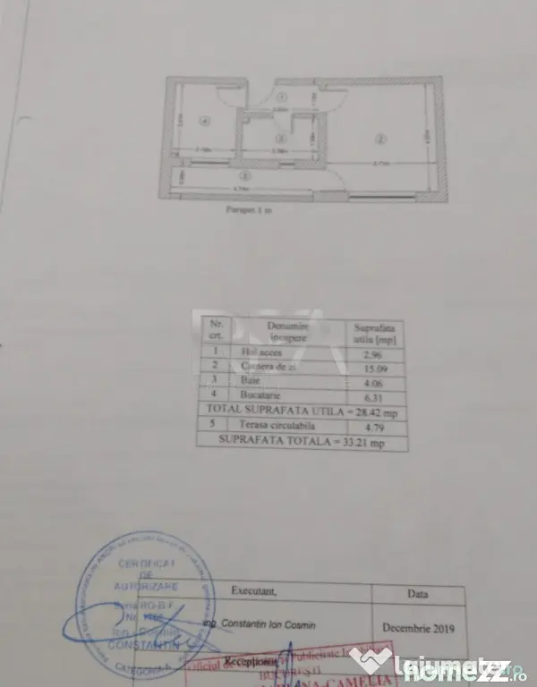 Garsonieră 34 mp, bloc 2019, parcare, centrală, Berceni - Bucuresti (Bucuresti-Ilfov)
