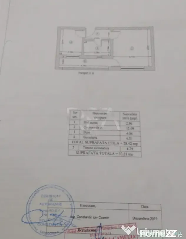 Garsonieră 34 mp, bloc 2019, parcare, centrală, Berceni - Bucuresti (Bucuresti-Ilfov)