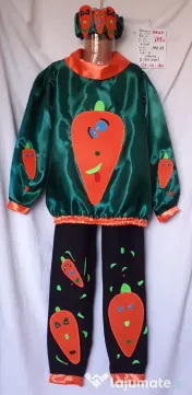 Costum Morcov pentru copii 9-10-11-12-13-14 ani 