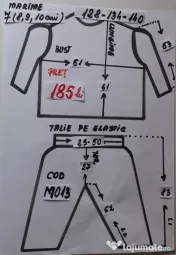 Costum Morcov pentru copii 9-10-11-12-13-14 ani 