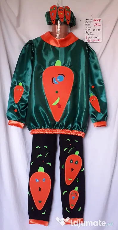 Costum Morcov pentru copii 9-10-11-12-13-14 ani