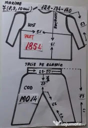 Costum Morcov pentru copii 9-10-11-12-13-14 ani 