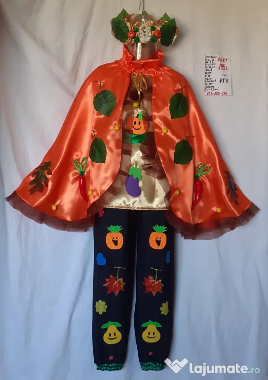 Costum Printul toamnei pentru copii,7-8-9 ani,195 lei