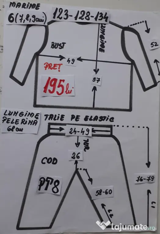 Costum Printul toamnei pentru copii,7-8-9 ani,195 lei