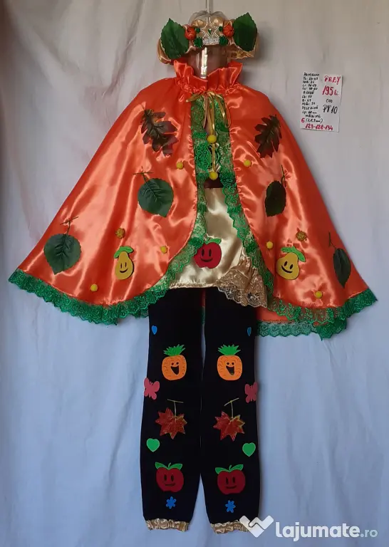 Costum Printul toamnei pentru copii,7-8-9 ani,195 lei