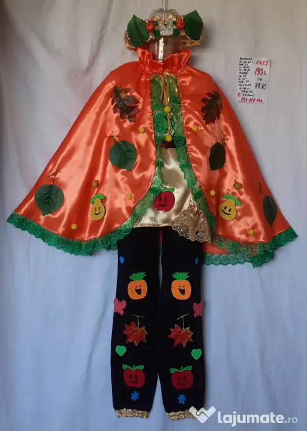 Costum Printul toamnei pentru copii,7-8-9 ani,195 lei