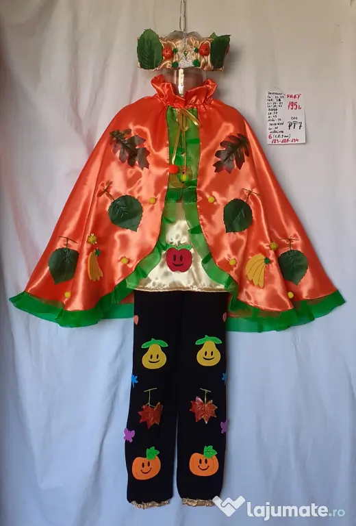 Costum Printul toamnei pentru copii,7-8-9 ani,195 lei