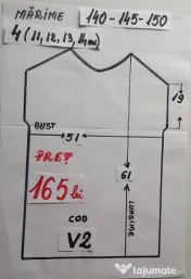 Costum Vanata pentru copii,8-9-10-11-12-13-14 ani,165 lei 