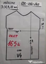 Costum Vanata pentru copii,8-9-10-11-12-13-14 ani,165 lei 