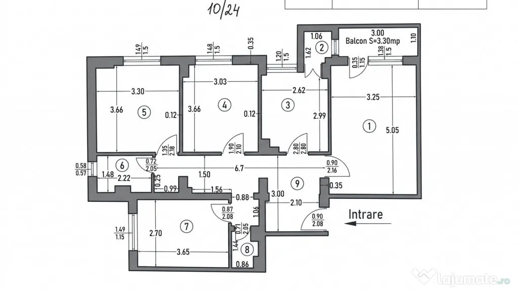 Apartament 4 camere, Ultracentral – Etaj 1 - investiție ? - Pitesti (Arges)