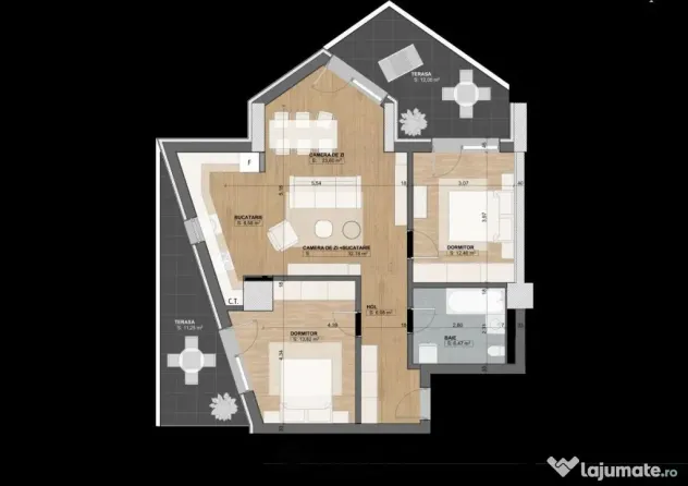 Apartament decomandat 3 camere 70mp Evolution - Sibiu (Sibiu)