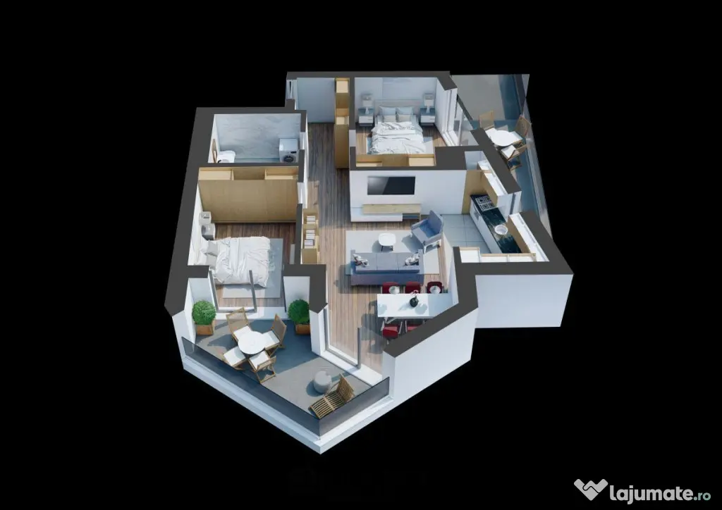 Apartament decomandat 3 camere 70mp Evolution - Sibiu (Sibiu)